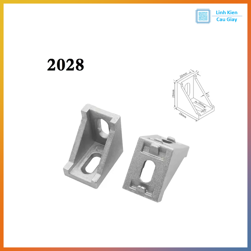 Ke Góc Vuông cho nhôm 2020, 2028