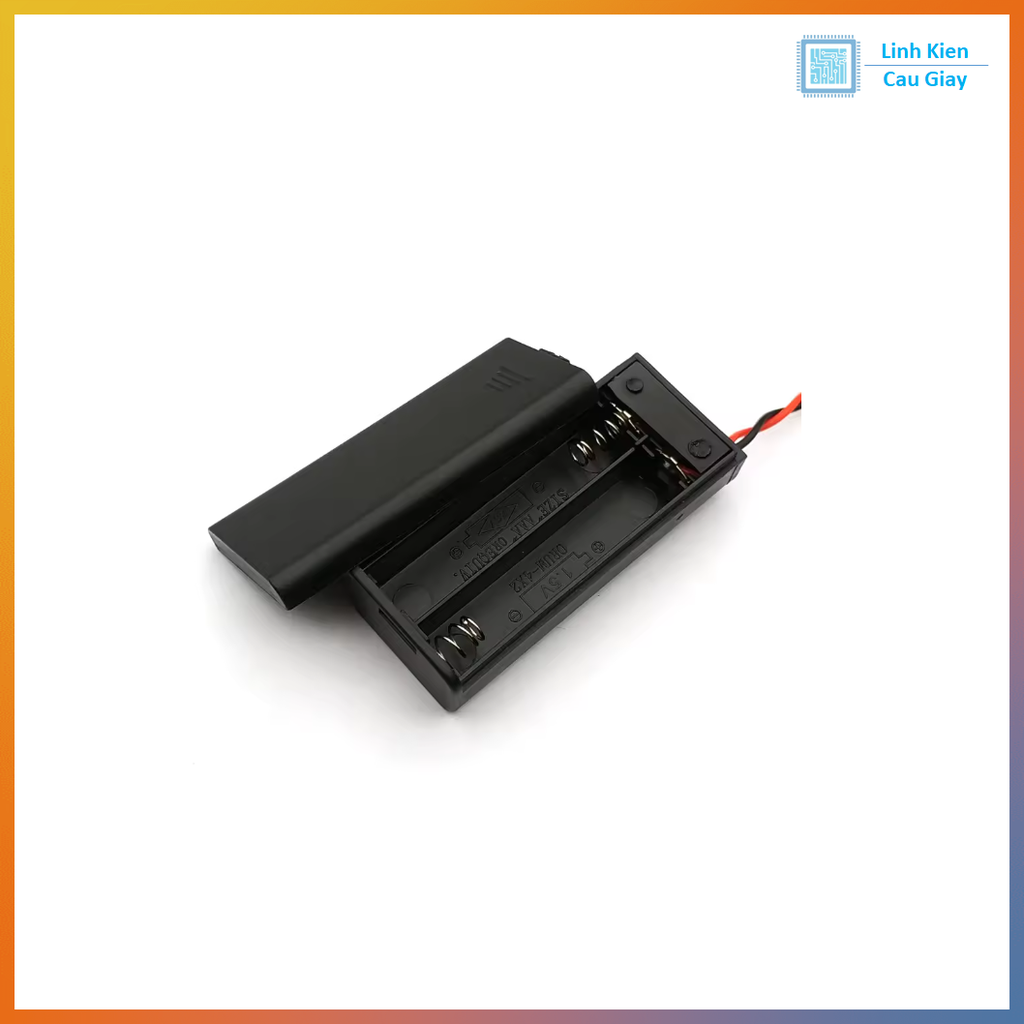 Hộp Đế 2 Pin AAA có lắp và công tắc