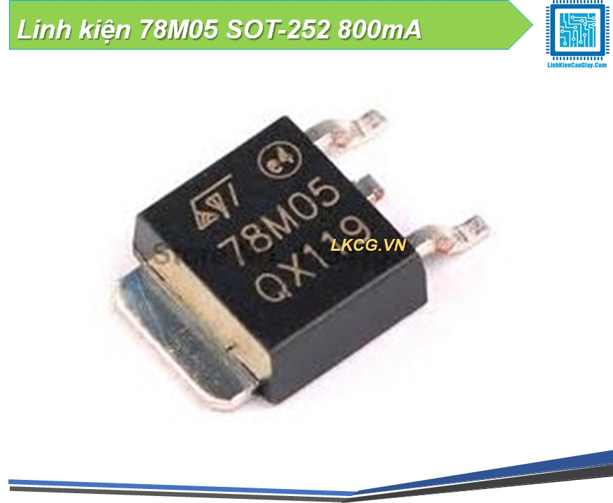 Linh kiện 78M05 SOT-252 800mA