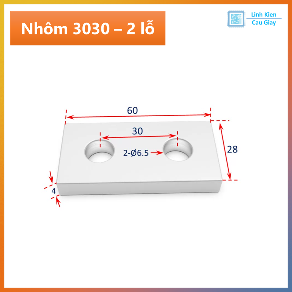 Bản mã nhôm định hình 2020, 3030, 4040