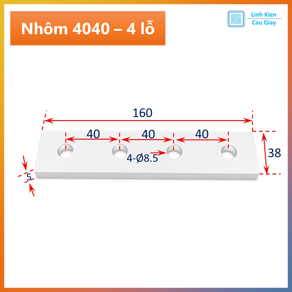 Bản mã nhôm định hình 2020, 3030, 4040