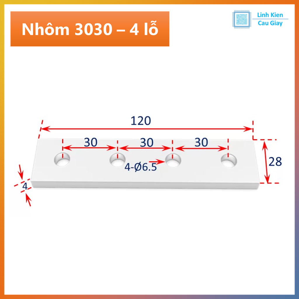 Bản mã nhôm định hình 2020, 3030, 4040