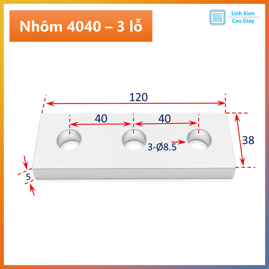 Bản mã nhôm định hình 2020, 3030, 4040