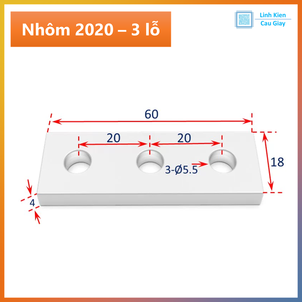Bản mã nhôm định hình 2020, 3030, 4040