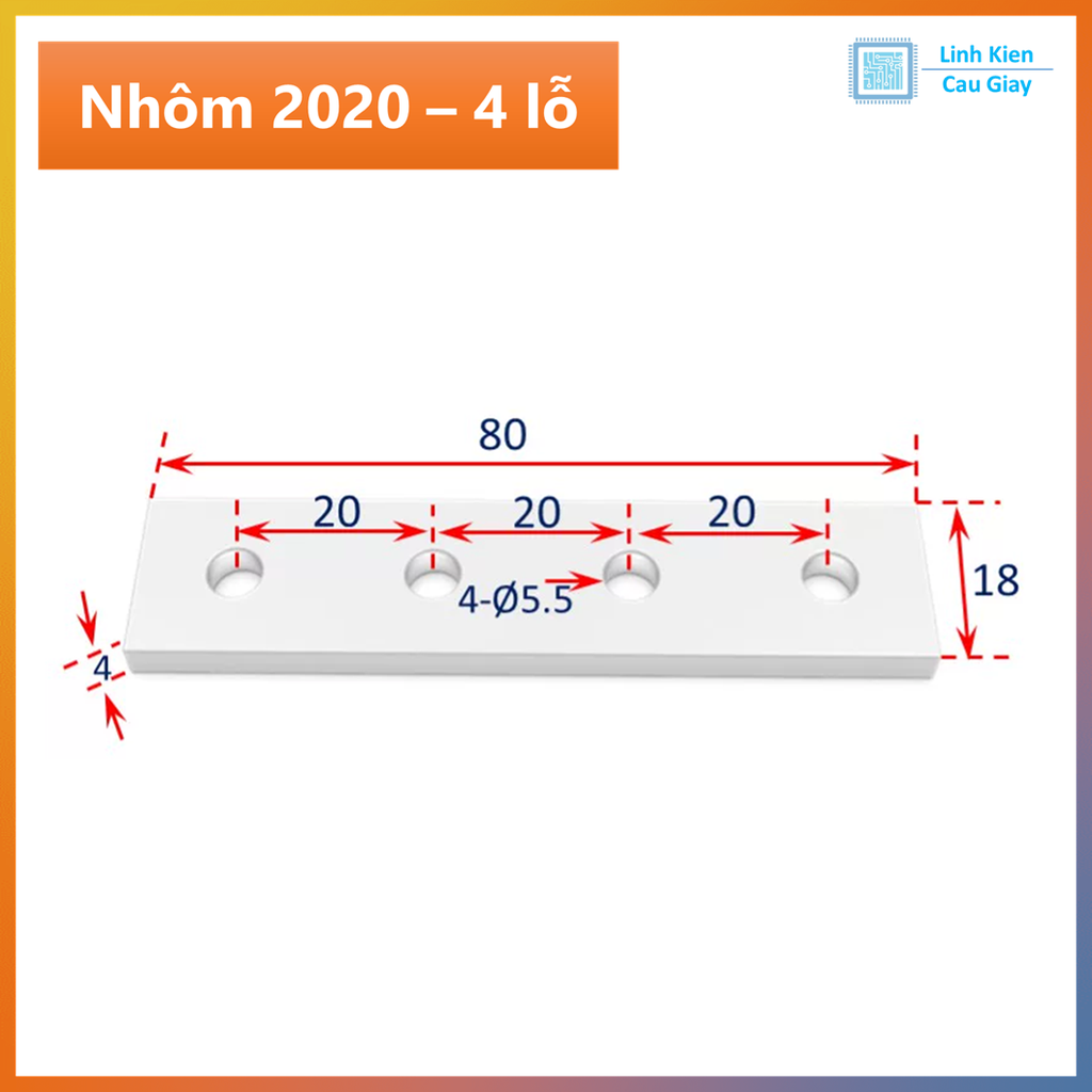 Bản mã nhôm định hình 2020, 3030, 4040