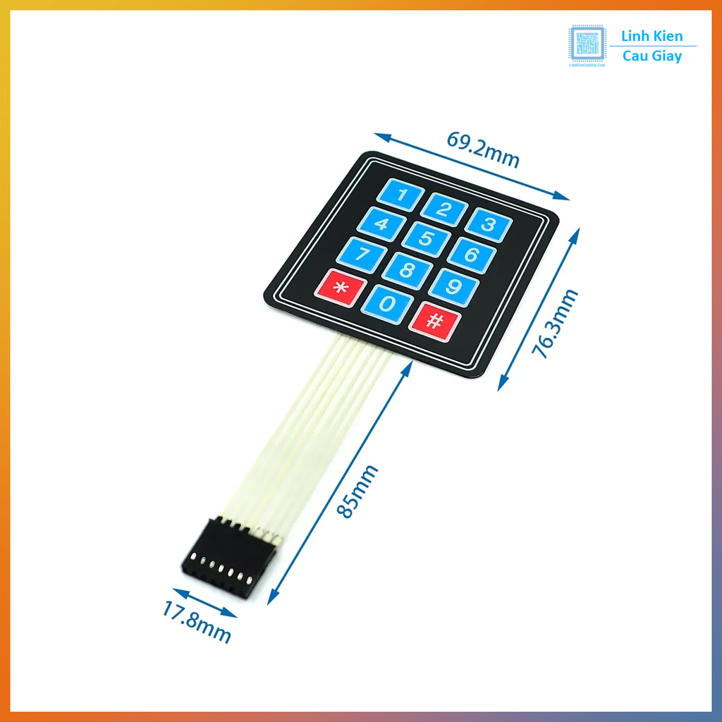 Bàn phím Keypad 1x4, 3x4, 4x4, 4x5