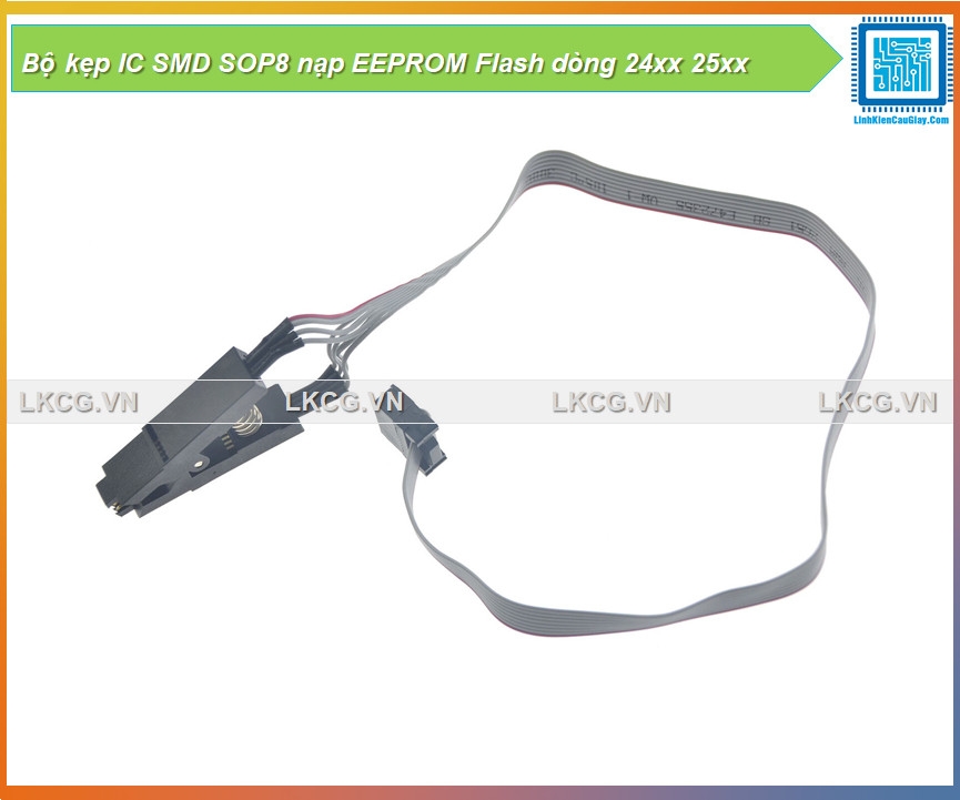 Bộ kẹp IC SMD SOP8 nạp EEPROM Flash dòng 24xx 25xx