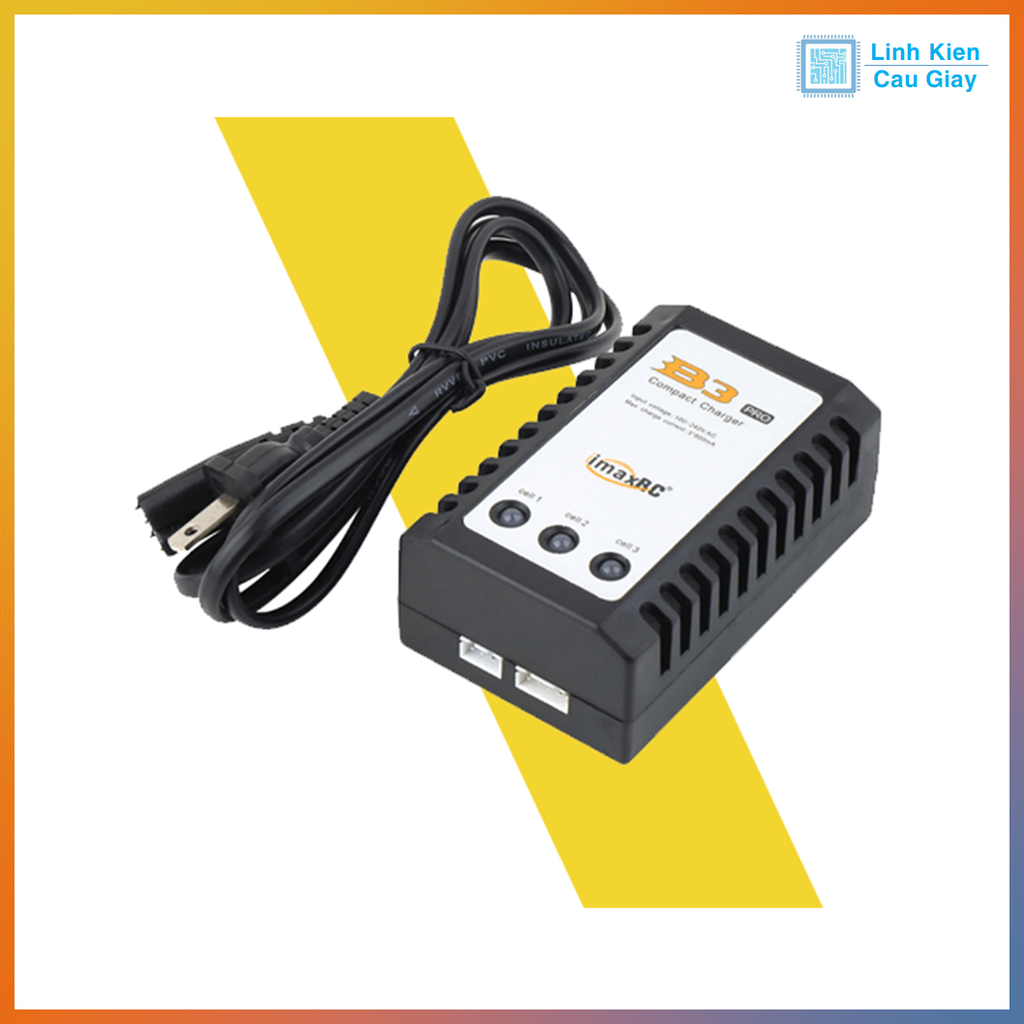 Bộ sạc pin B3 Pro cho Lipo, Lithium, 18650 2S và 3S
