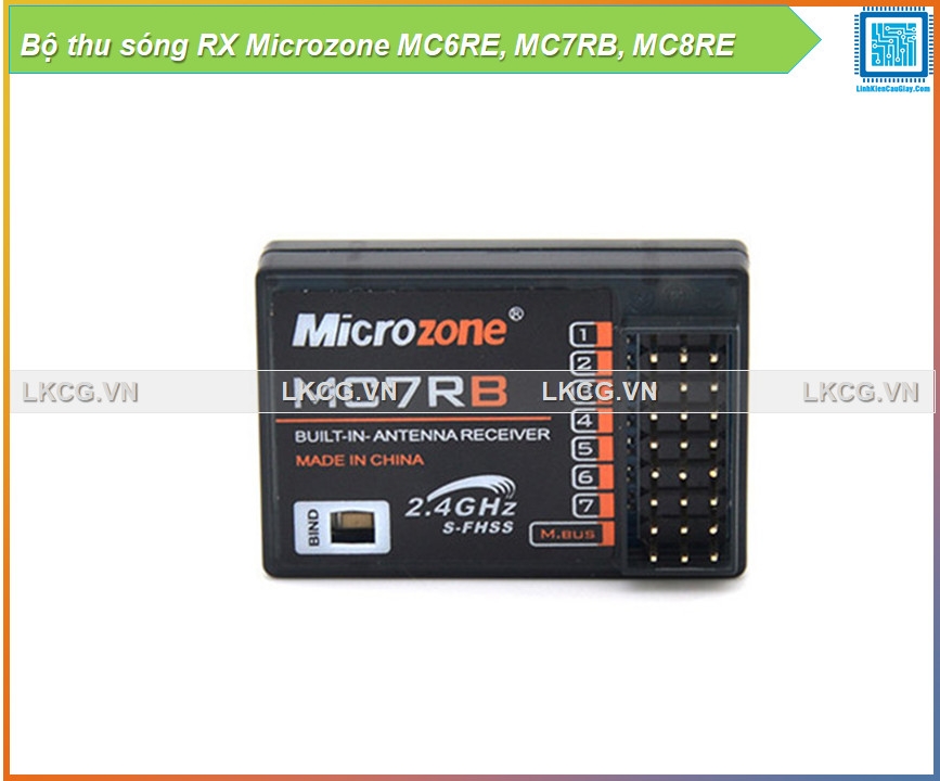 Bộ thu sóng RX Microzone MC6RE, MC7RB, MC8RE