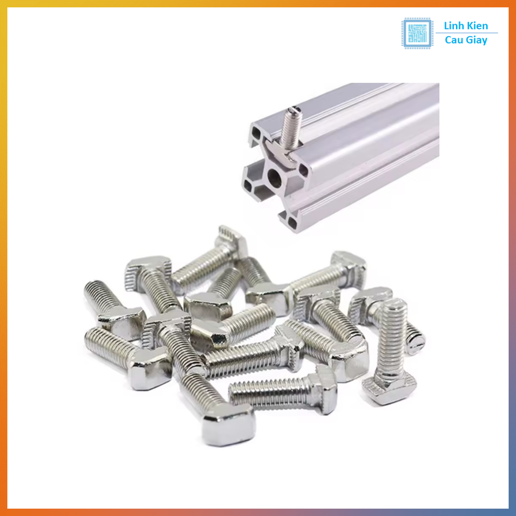 Bulong chữ T M5-12mm (nhôm 2020)