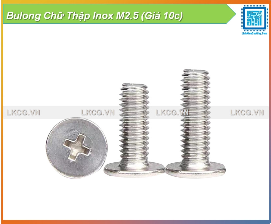 Bulong Chữ Thập Inox M2.5 (Giá 10c)