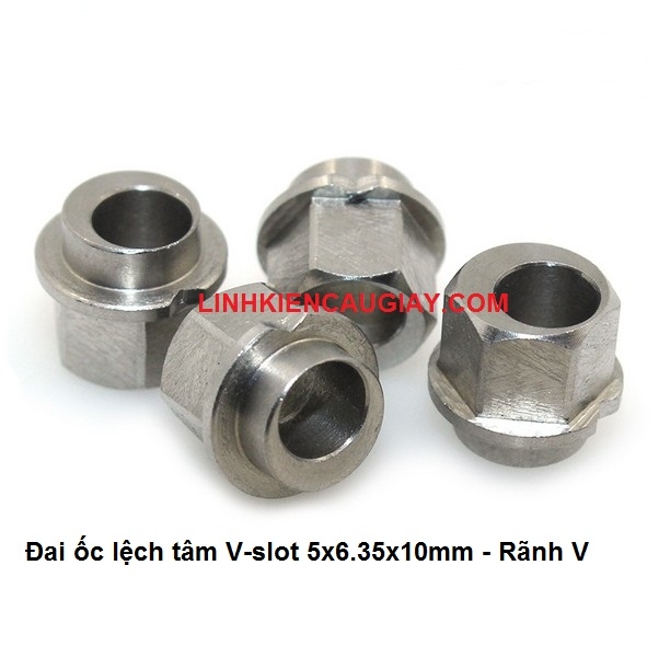 Đai ốc lệch tâm V-slot lỗ M5, Cao 6.35mm