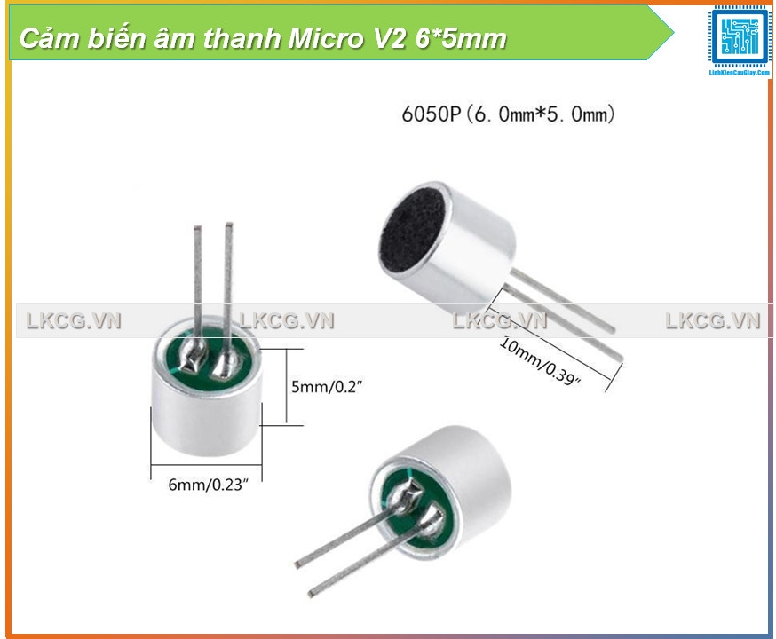 Cảm biến âm thanh Micro V2 6*5mm