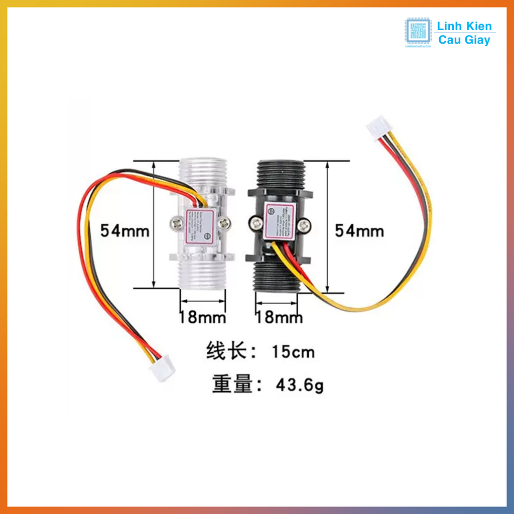 Cảm biến lưu lượng nước YF-201C