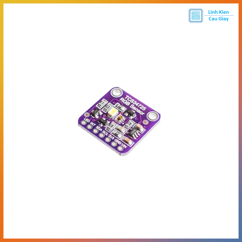 Cảm biến màu TCS34725 nhận dạng màu RGB I2C - Phiên bản vuông