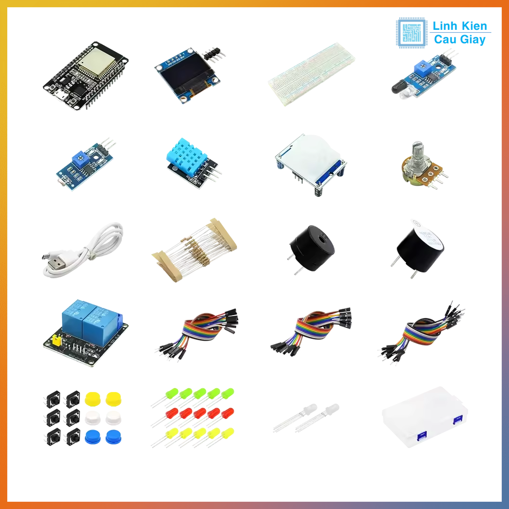 Combo Bộ KIT học tập nhúng IOT ESP 32S
