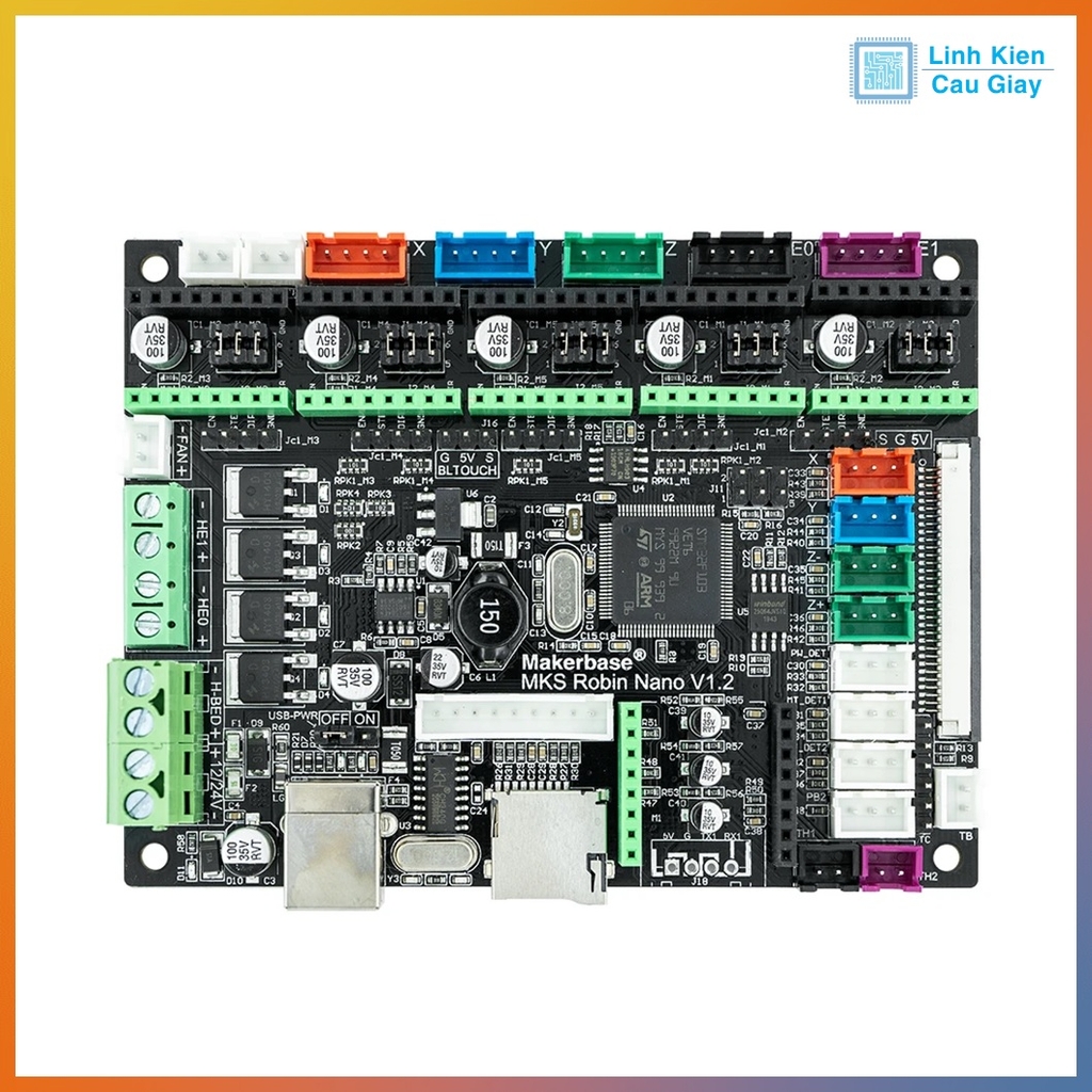 Combo bo mạch điều khiển máy in 3D MKS Robin Nano V1.2  và màn hình MKS TFT 3.5