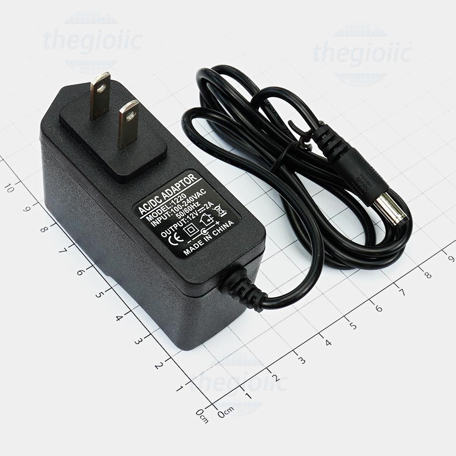 Nguồn Adapter 12V2A đầu ra jack DC