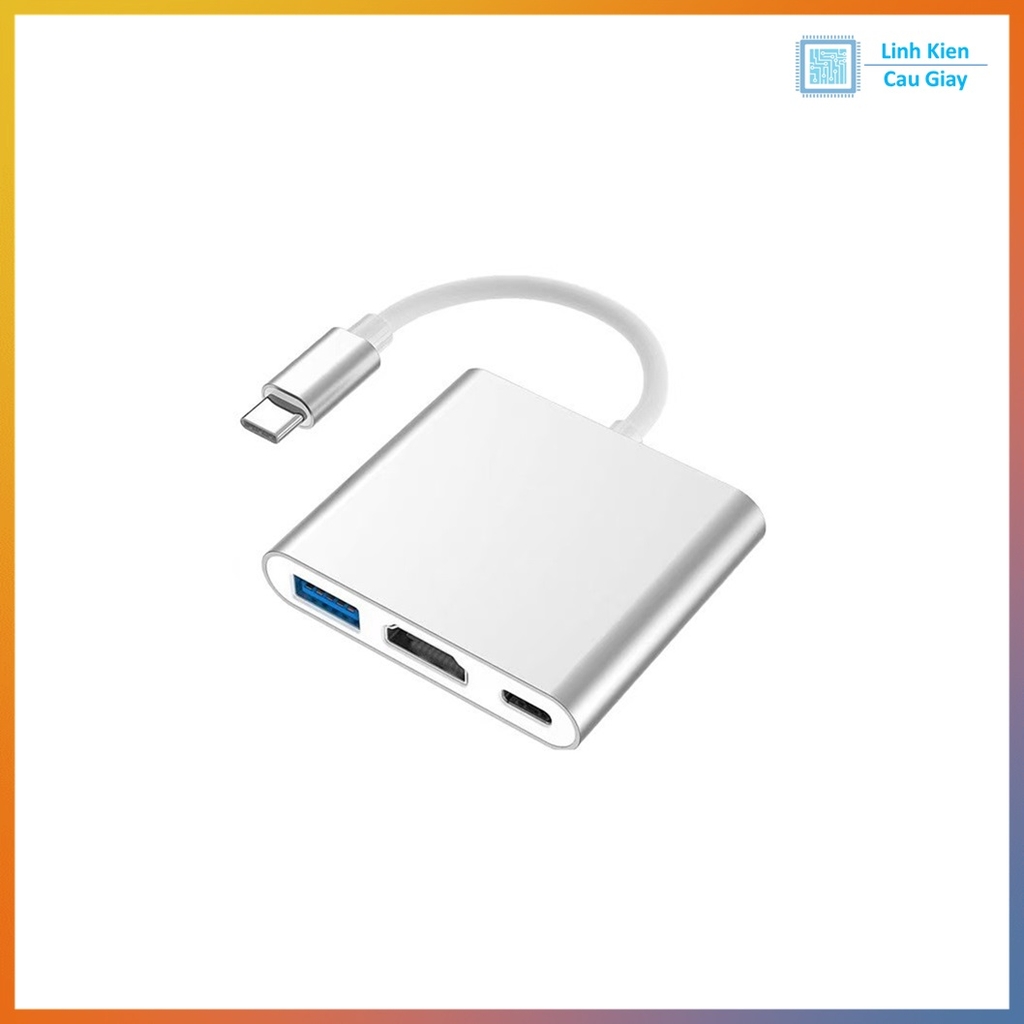 Đầu chuyển đổi Type-C to HDMI, USB 3.0, Type-C đa năng