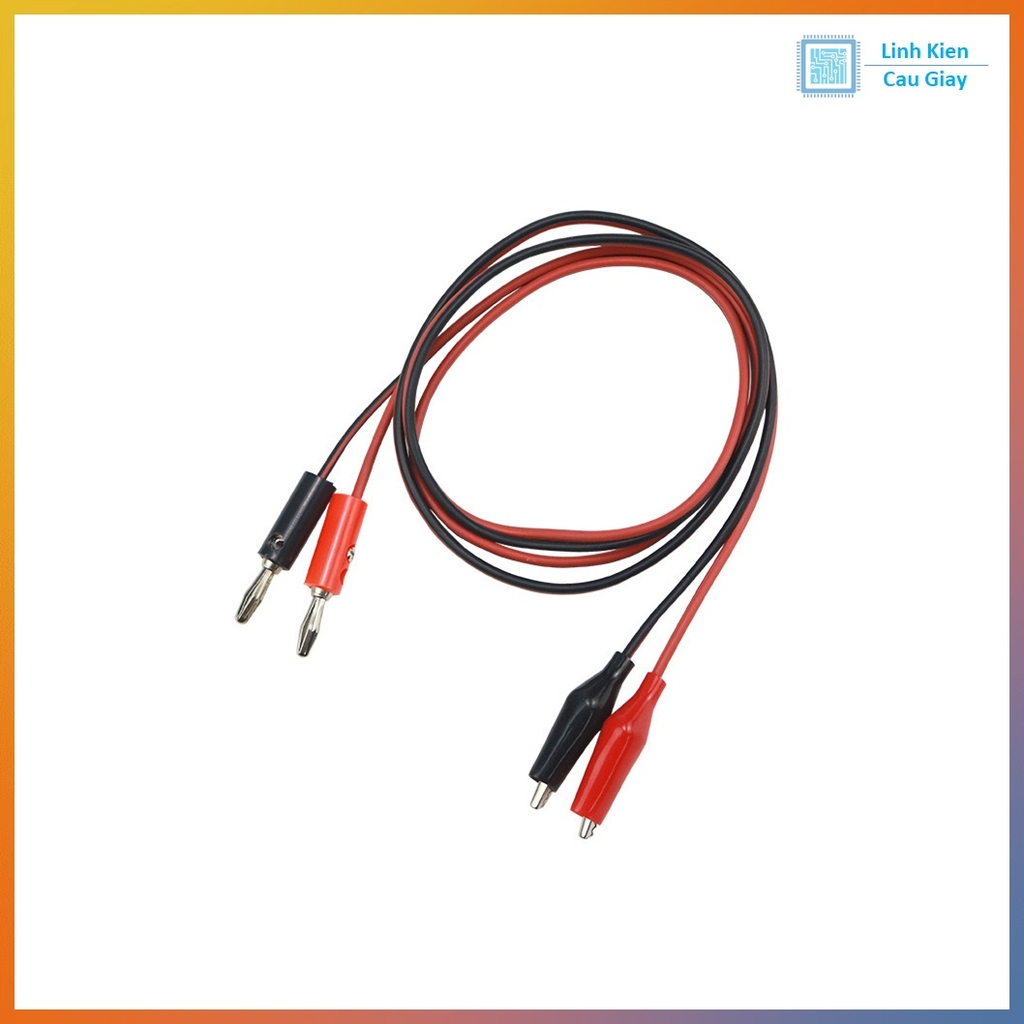 Dây nguồn kẹp cá sấu ra jack bắp chuối
