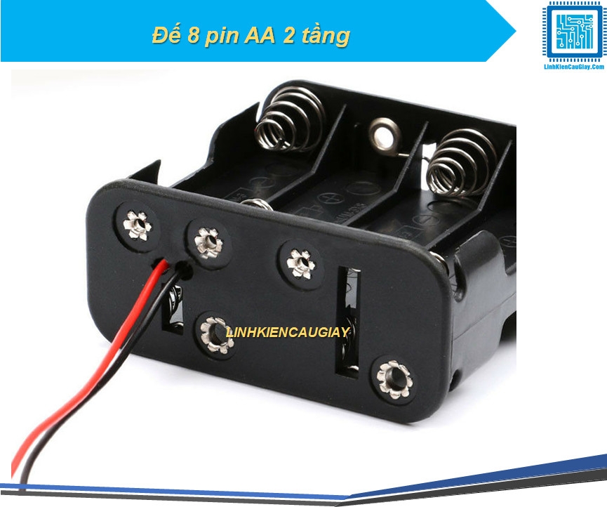 Đế 8 pin AA 2 tầng