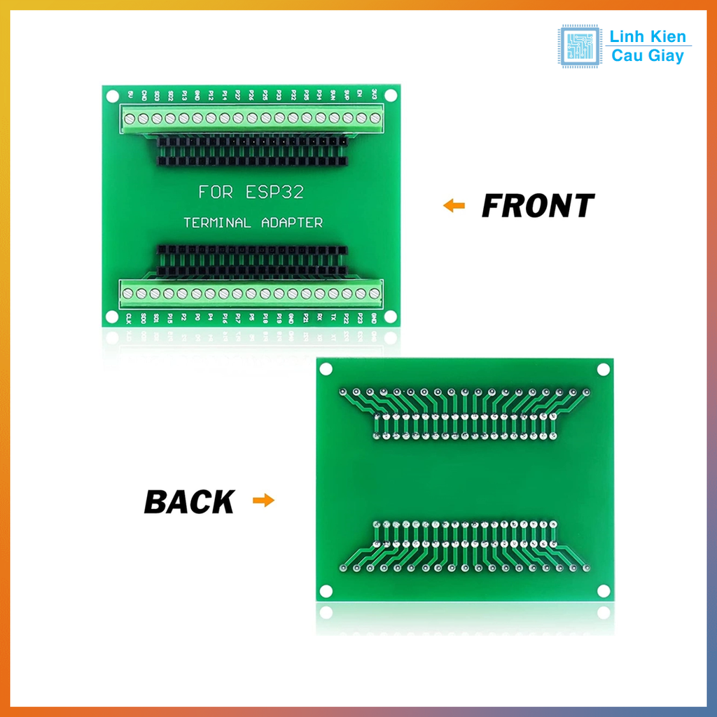 Đế Ra Chân ESP32 38 chân vít V3 – Terminal Adapter