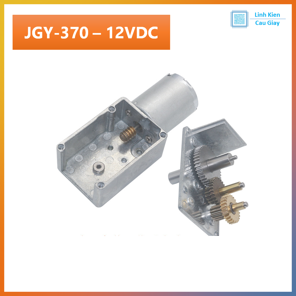 Động cơ DC giảm tốc JGY-370 12VDC