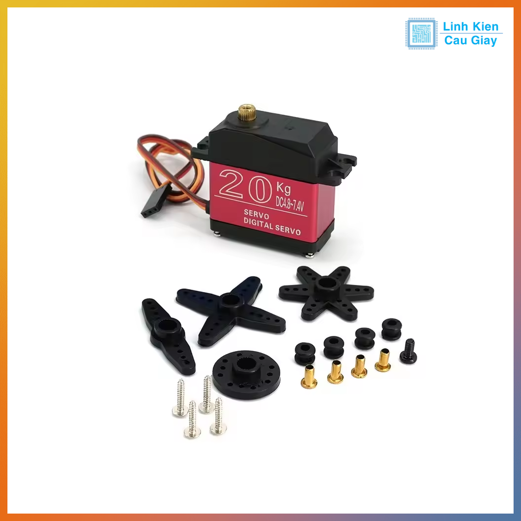 Động cơ Servo Digital 180 độ momen cao 20, 25, 30, 35Kg