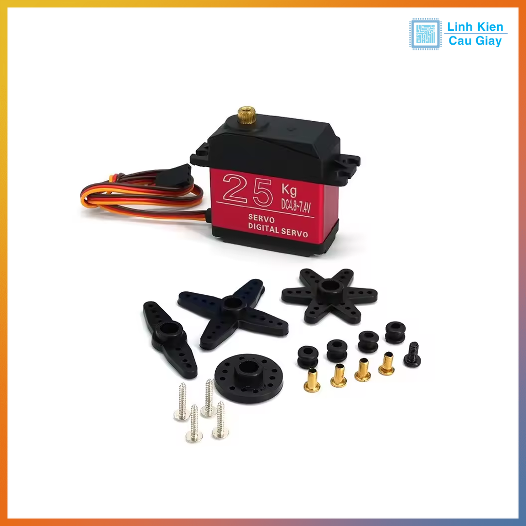 Động cơ Servo Digital 180 độ momen cao 20, 25, 30, 35Kg