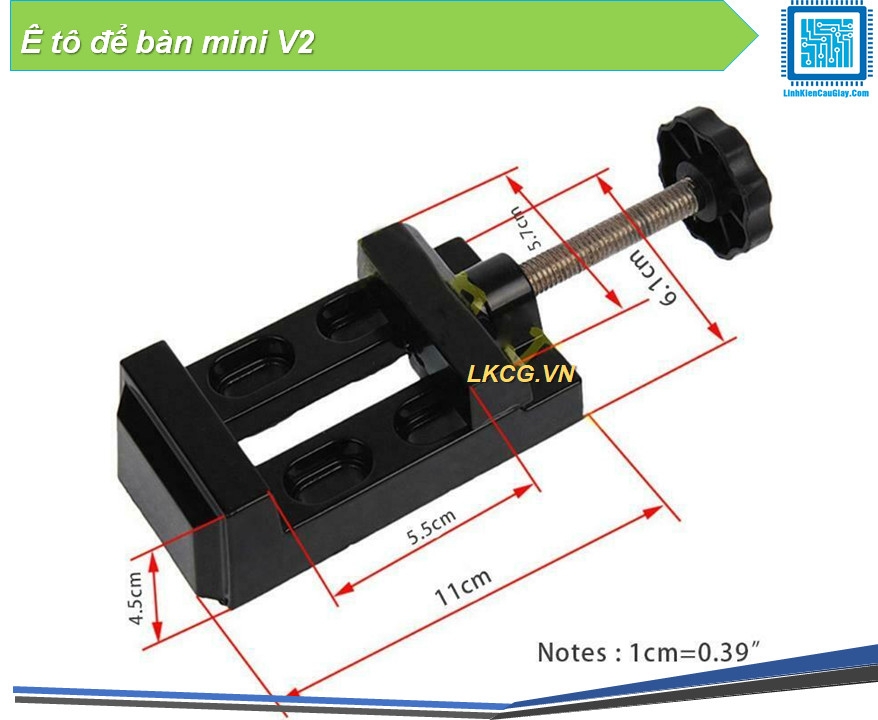 Ê tô để bàn mini V2