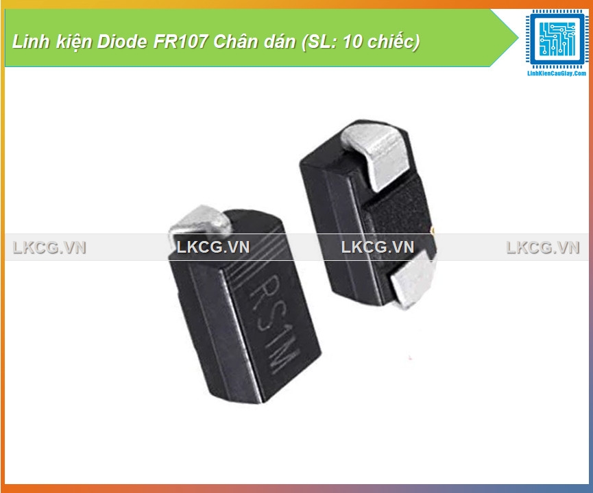 Linh kiện Diode FR107 Chân dán (SL: 10 chiếc)