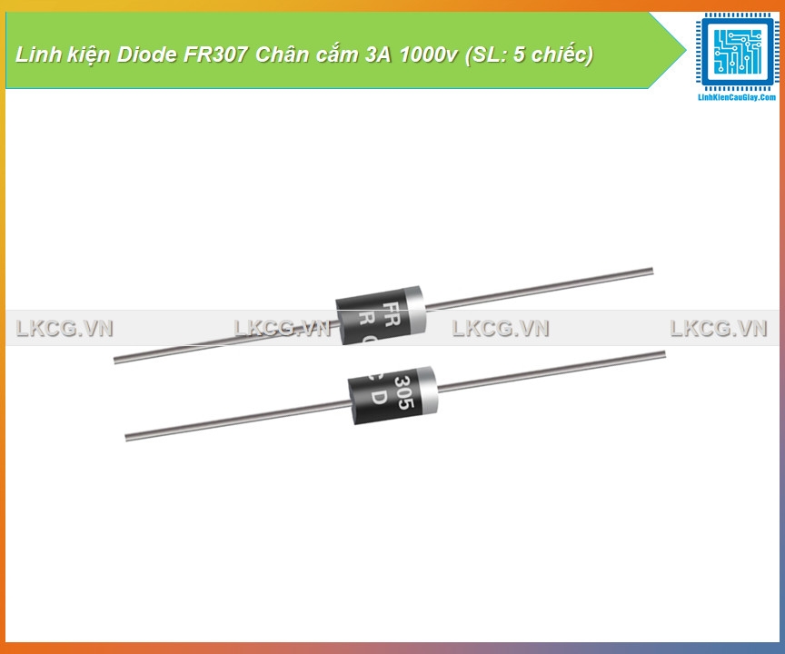 Linh kiện Diode FR307 Chân cắm 3A 1000v (SL: 5 chiếc)