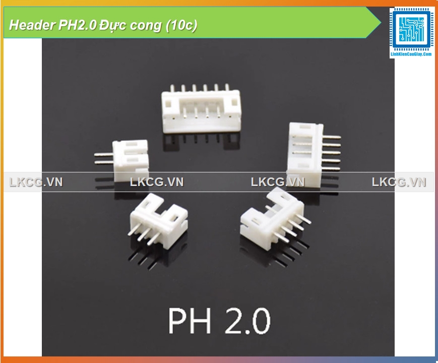 Header PH2.0 Đực thẳng (10c)