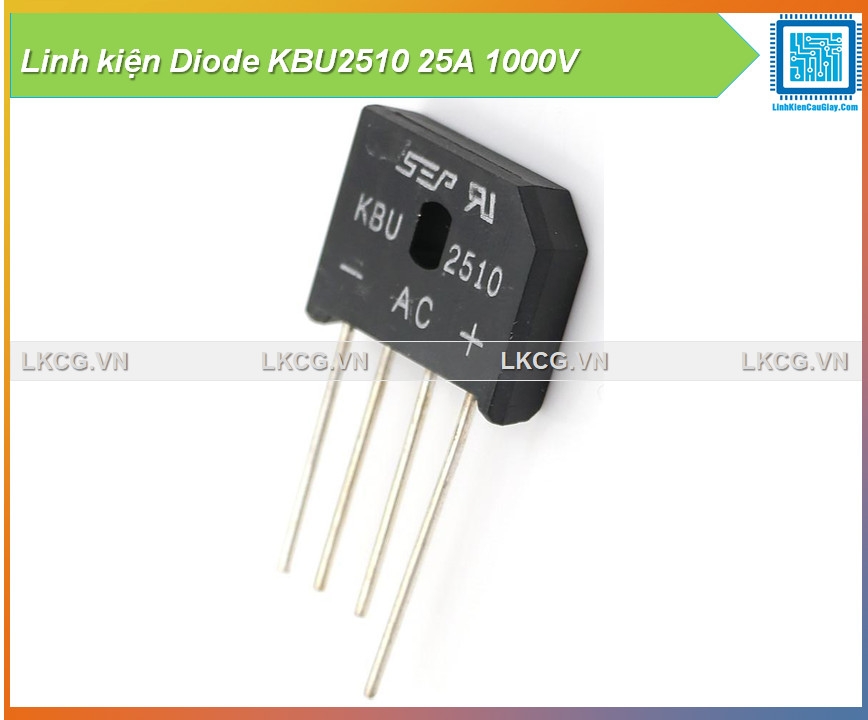 Linh kiện Diode KBU2510 25A 1000V