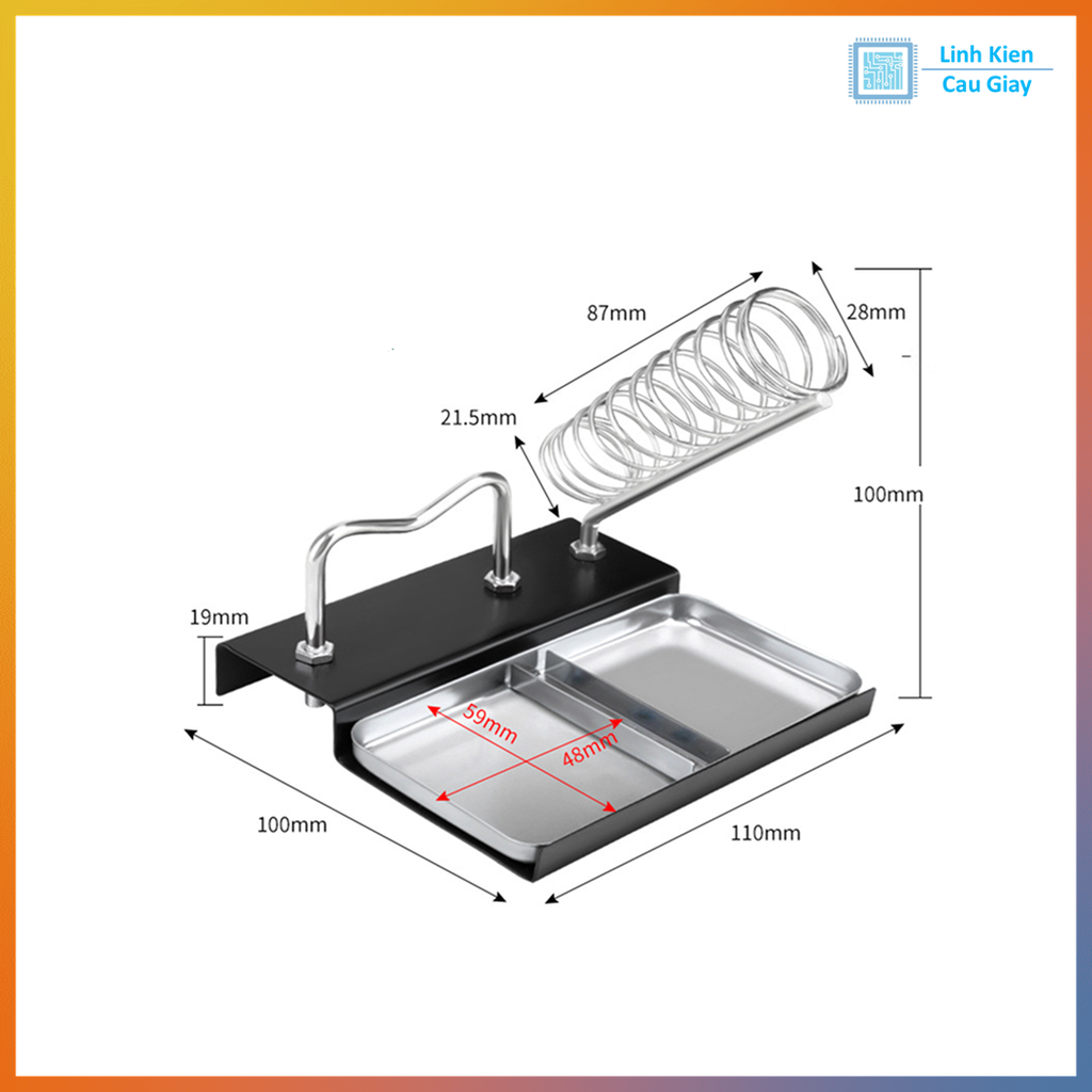 Kệ gác tay hàn mini 2 ngăn