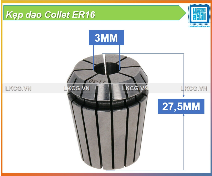 Kẹp dao Collet ER16