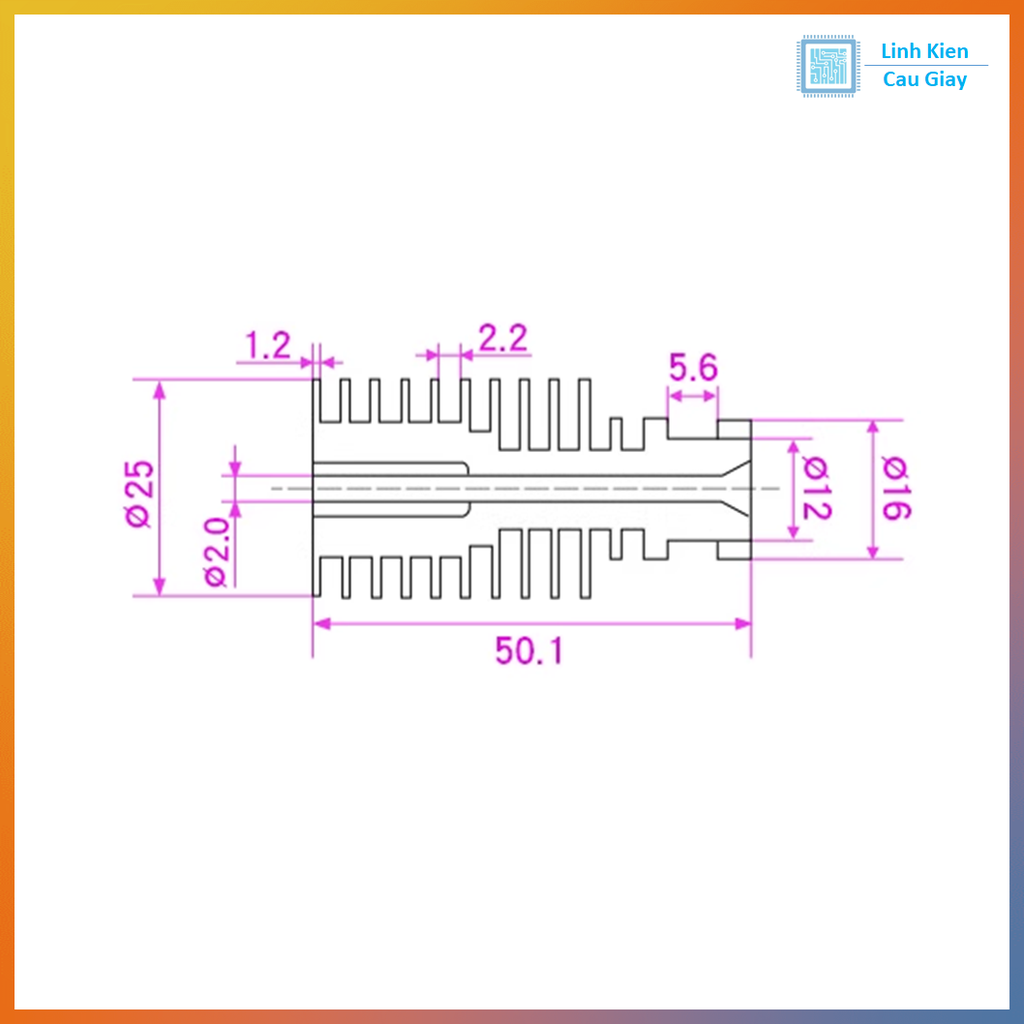 Khối nhôm tản nhiệt J-head V5 gián tiếp