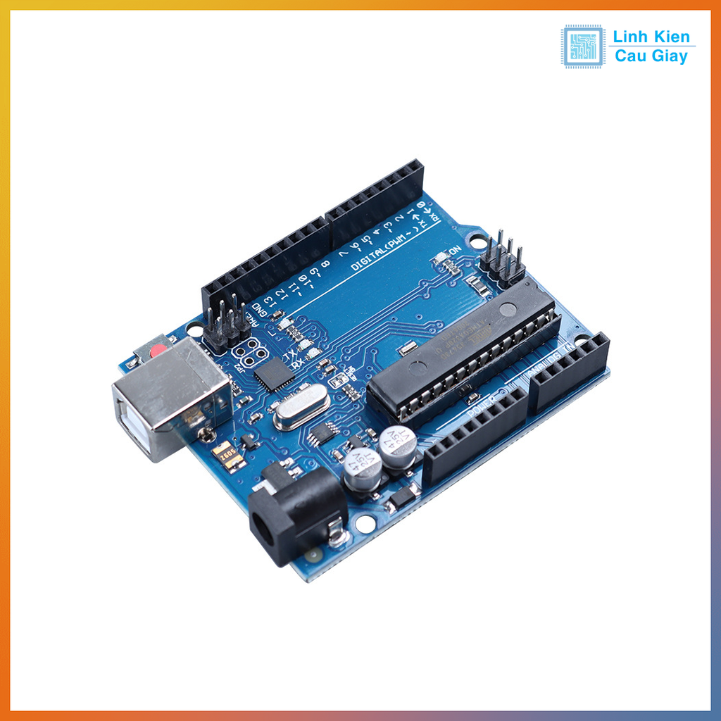 KIT Arduino Uno R3 Atmega 328P Chíp Cắm không kèm cáp