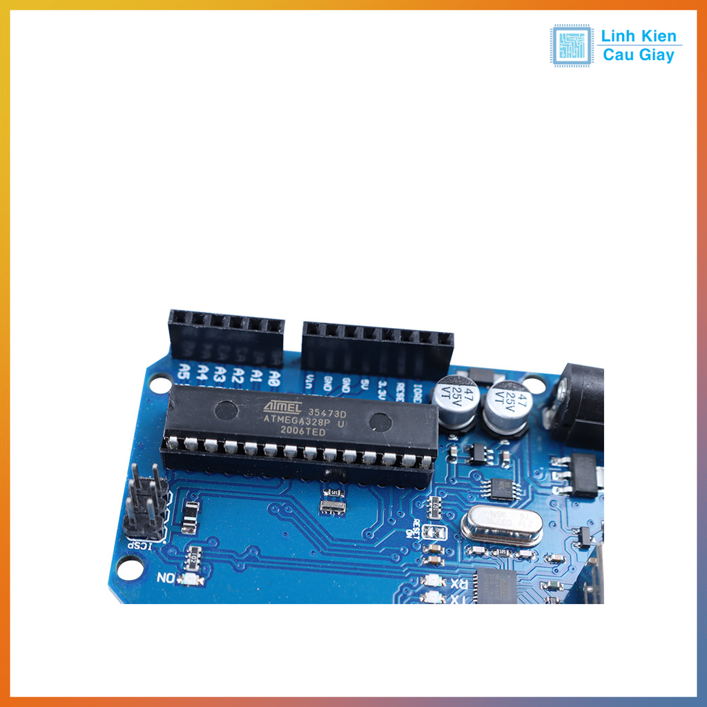 KIT Arduino Uno R3 Atmega 328P Chíp Cắm không kèm cáp