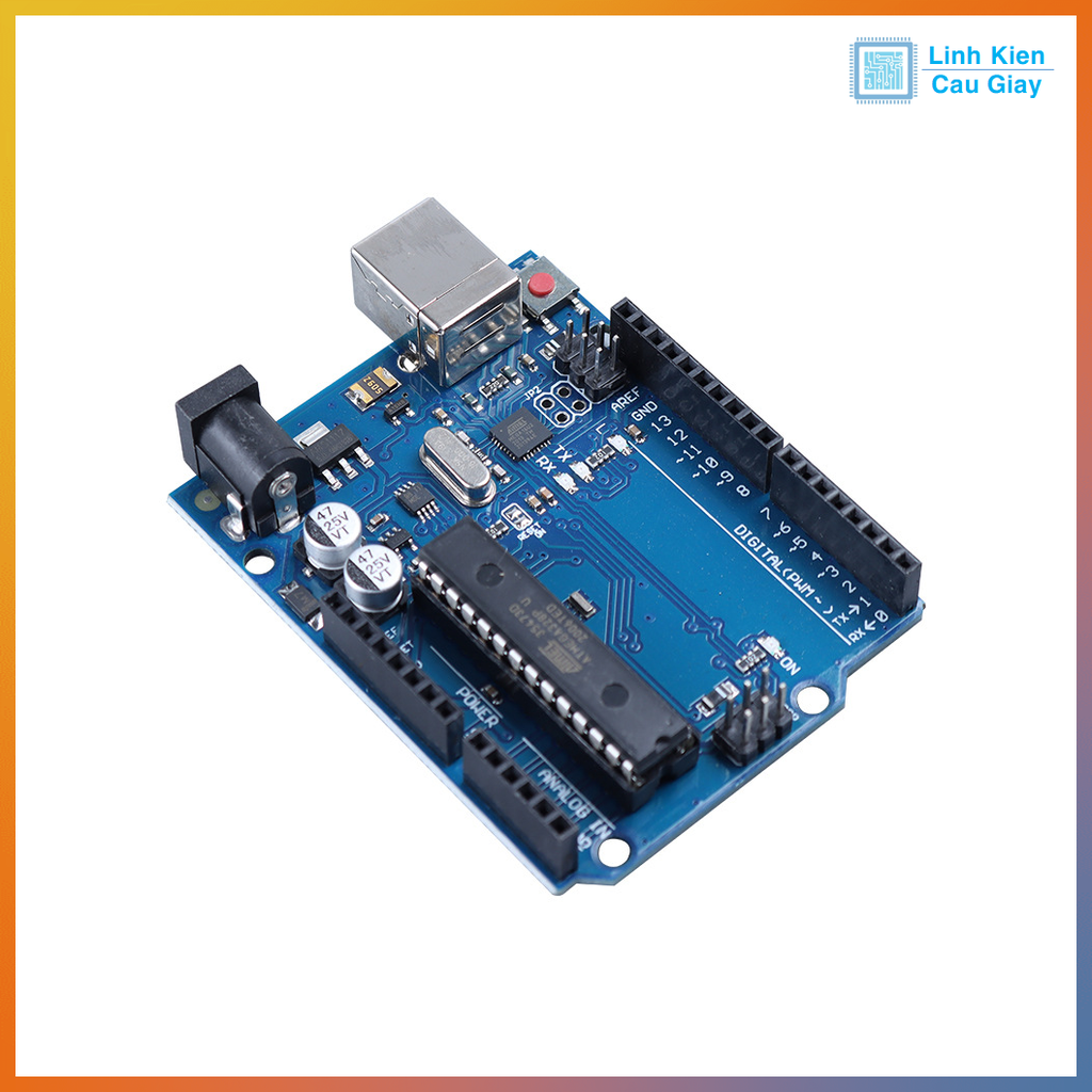 Board Arduino UNO R3 ATmega328 U chip cắm