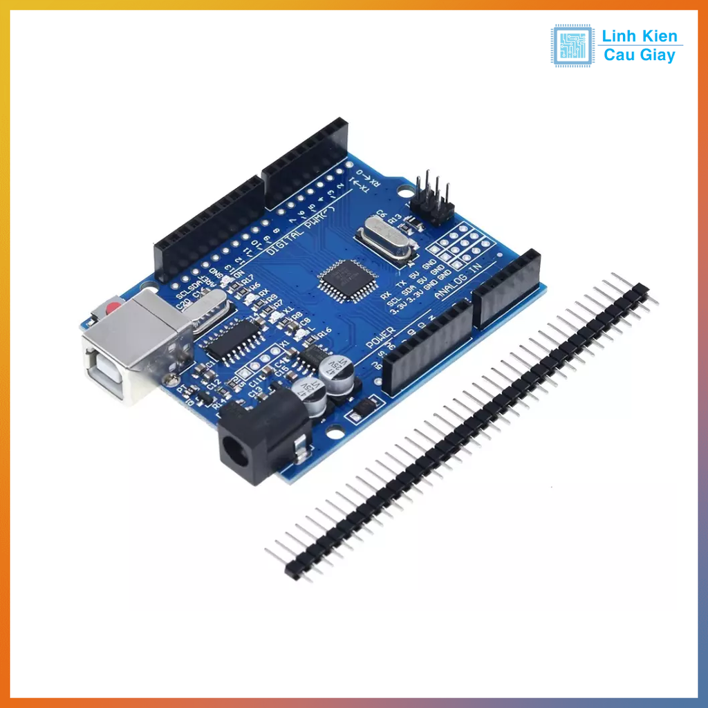 KIT Arduino Uno R3 Atmega 328P Chíp dán không kèm cáp
