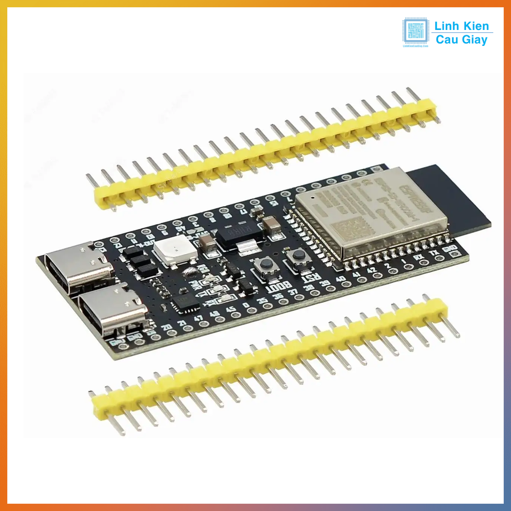 Kit phát triển WiFi Bluetooth ESP32-S3 N8R2 Dual Type-C
