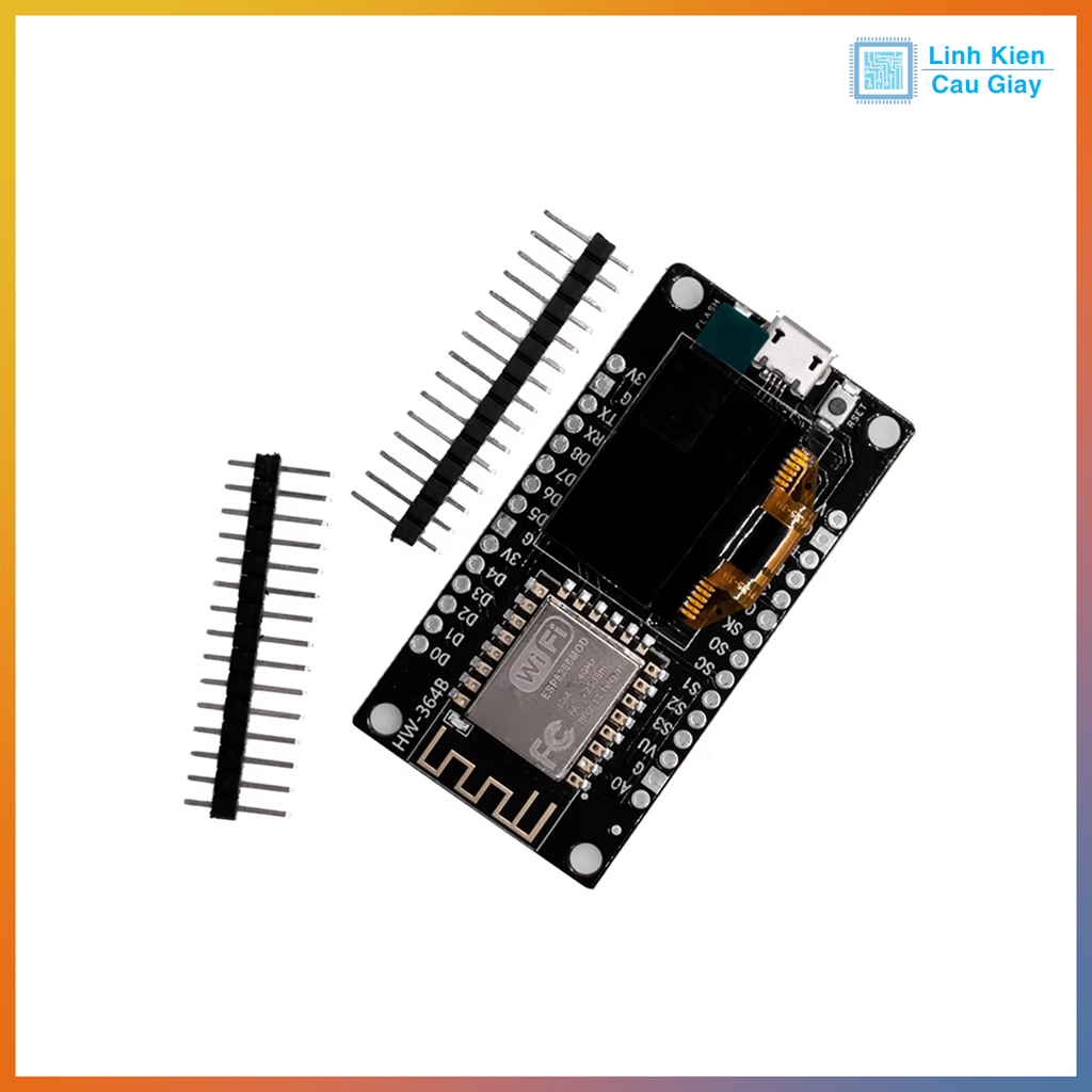 Kit thu phát Wifi ESP8266 NodeMCU Oled 0.96inch