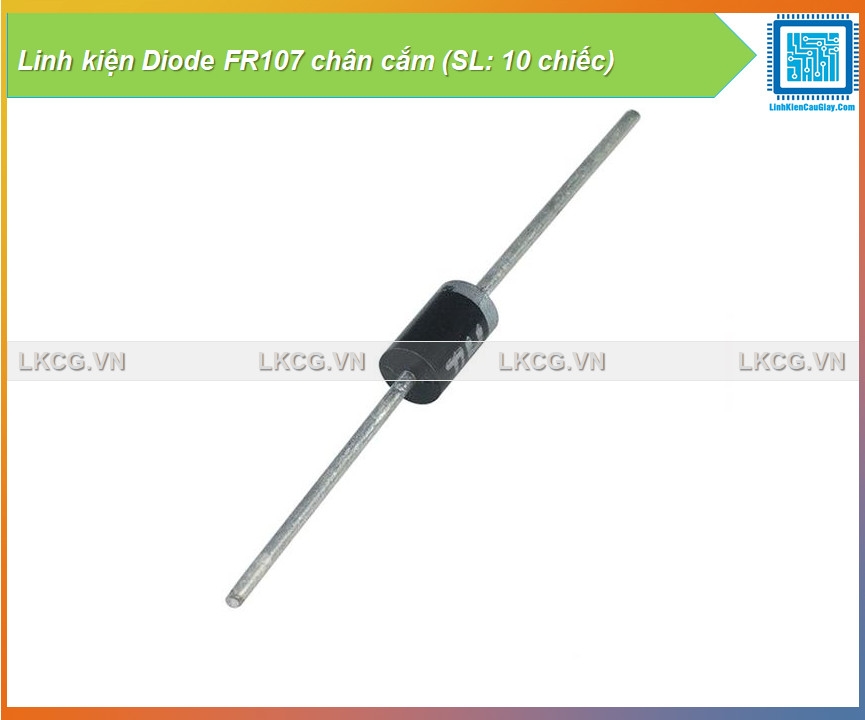 Linh kiện Diode FR107 chân cắm (SL: 10 chiếc)