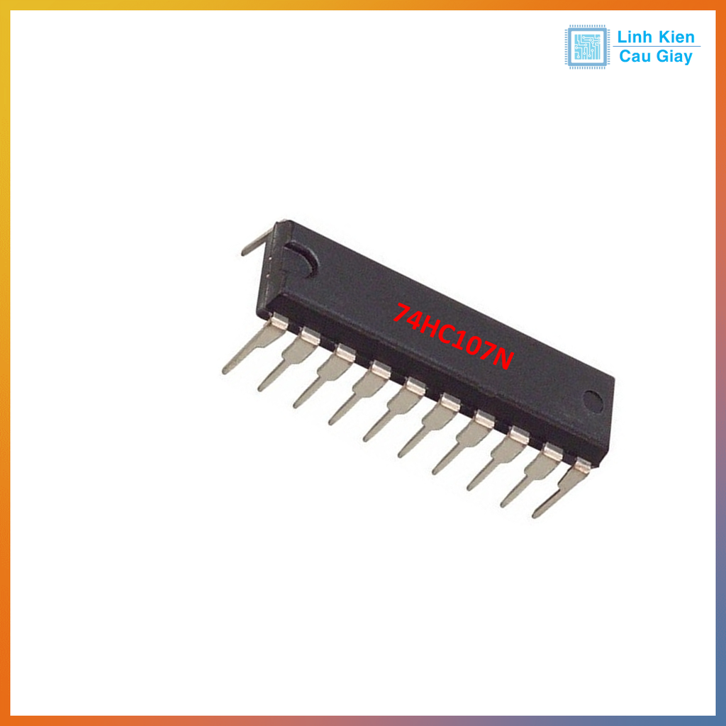 Linh kiện IC 74HC107N logic số chứa 2 flip-flop loại JK độc lập