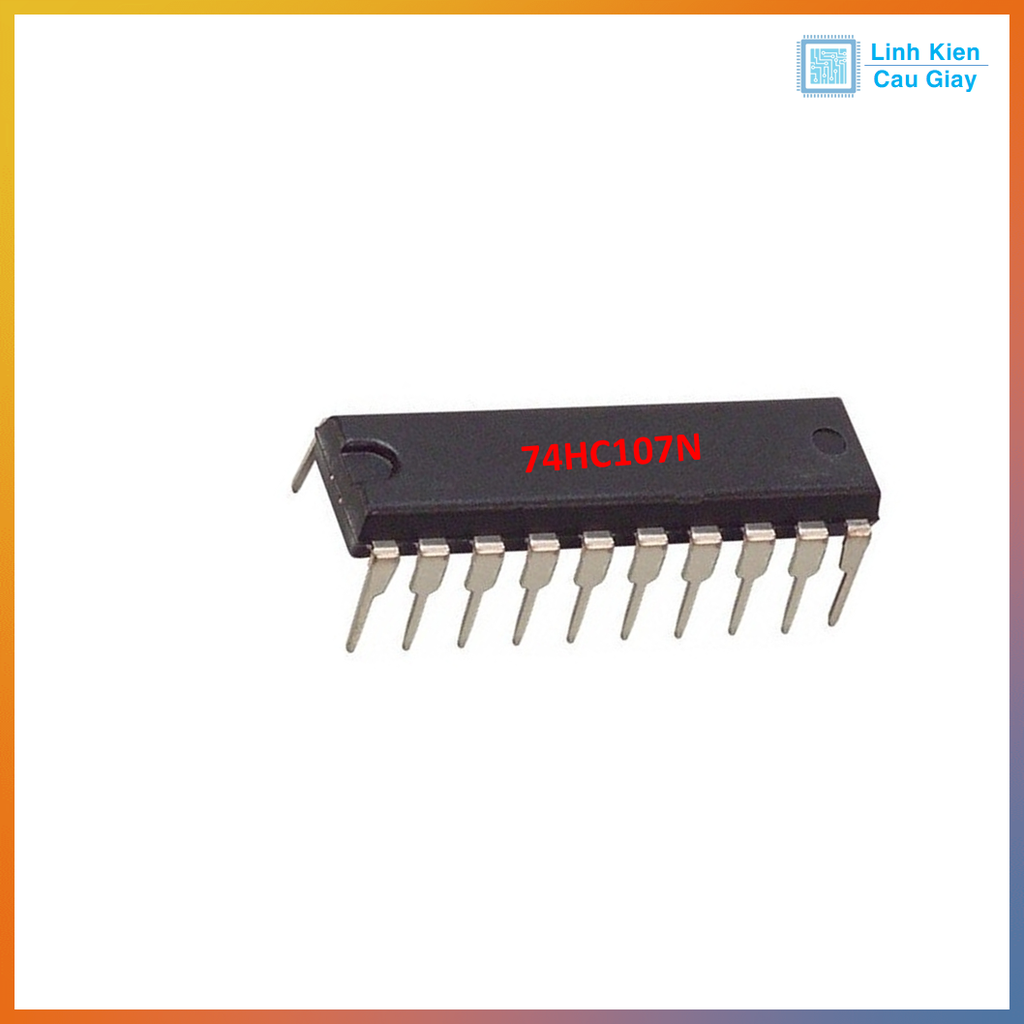 Linh kiện IC 74HC107N logic số chứa 2 flip-flop loại JK độc lập