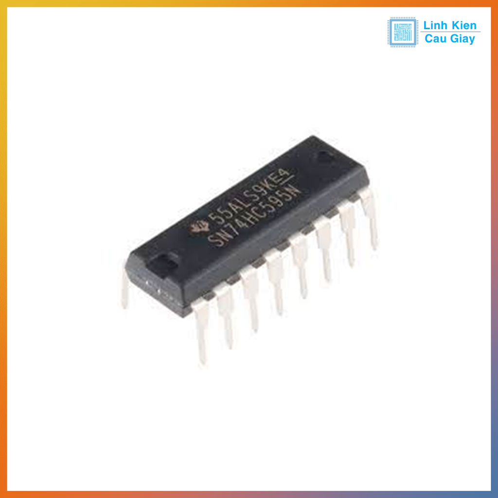 Linh kiện IC 74HC595 Chân cắm DIP-16