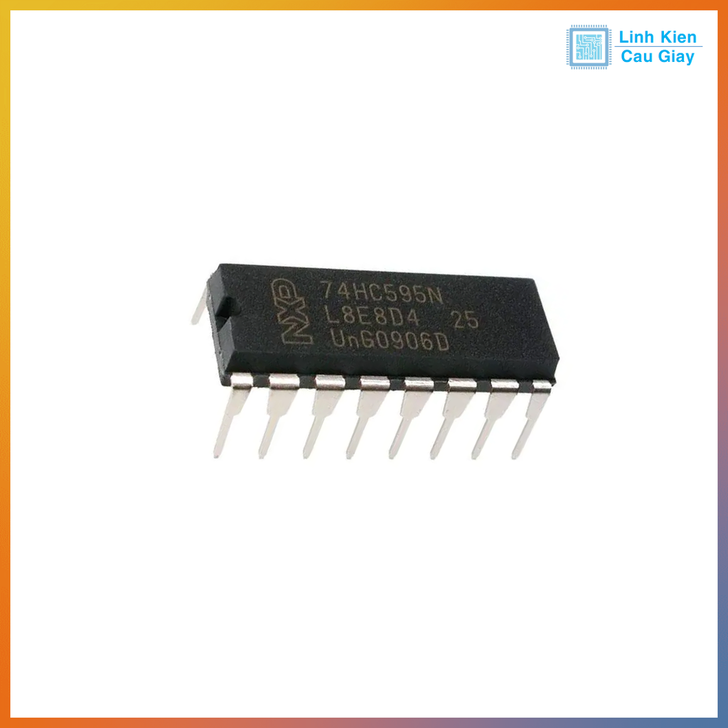 Linh kiện IC 74HC595 Chân cắm DIP-16