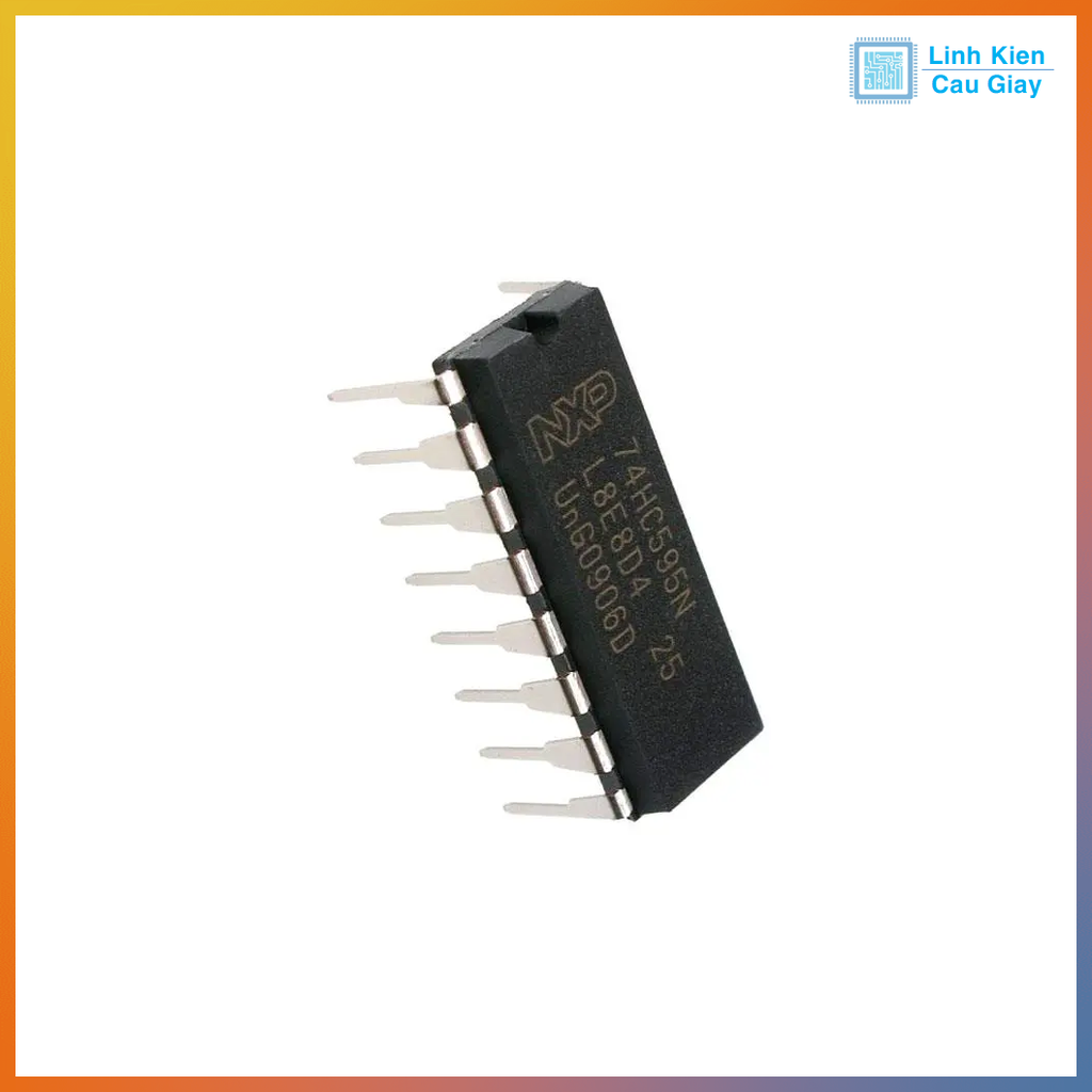 Linh kiện IC 74HC595 Chân cắm DIP-16
