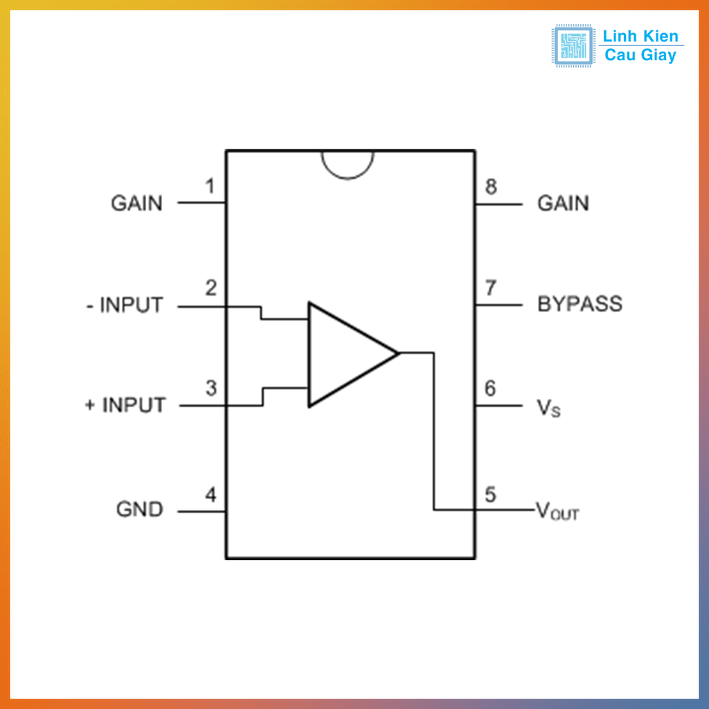 Linh kiện IC LM386 DIP8